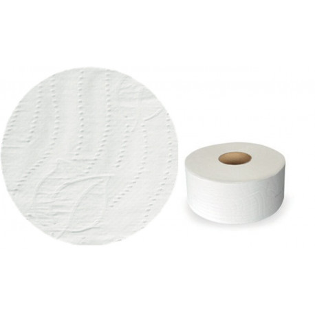 Papier toilette mini jumbo164 mètres 2 plis blanc