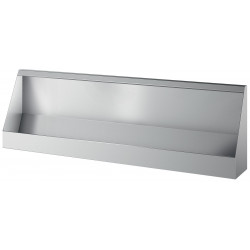 Urinoir en inox mural collectif suspendu 240x57,5x27x5cm