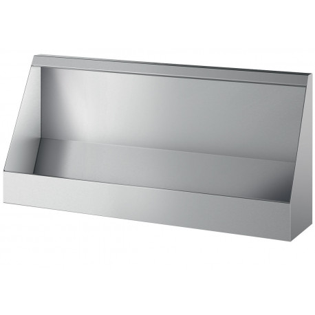 Urinoir en inox mural collectif suspendu 1200x575x275mm