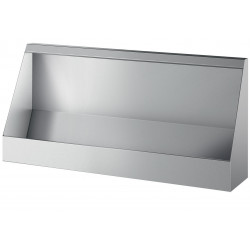 Urinoir en inox mural collectif suspendu 1800x575x275mm